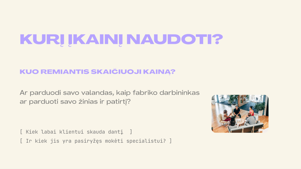 Bonusas – Dizaino įkainių gidas